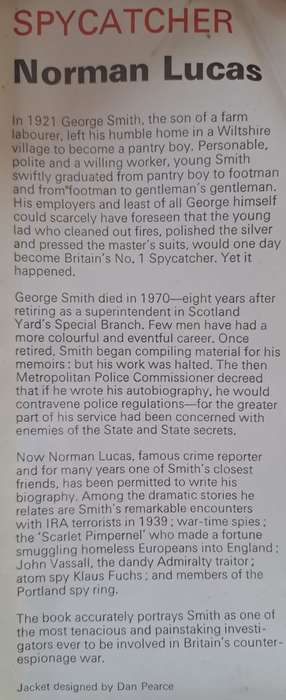 Spycatcher -Norman Lucas (hard cover with DJ)