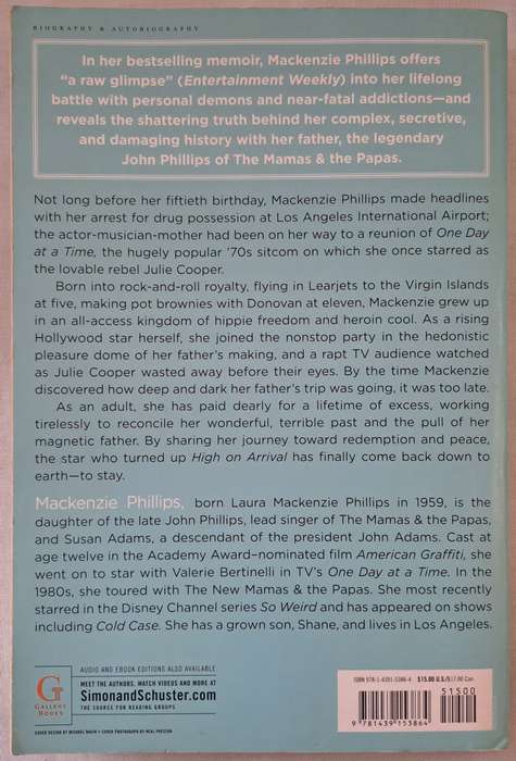 High On Arrival - Mackenzie Phillips (Paperback)