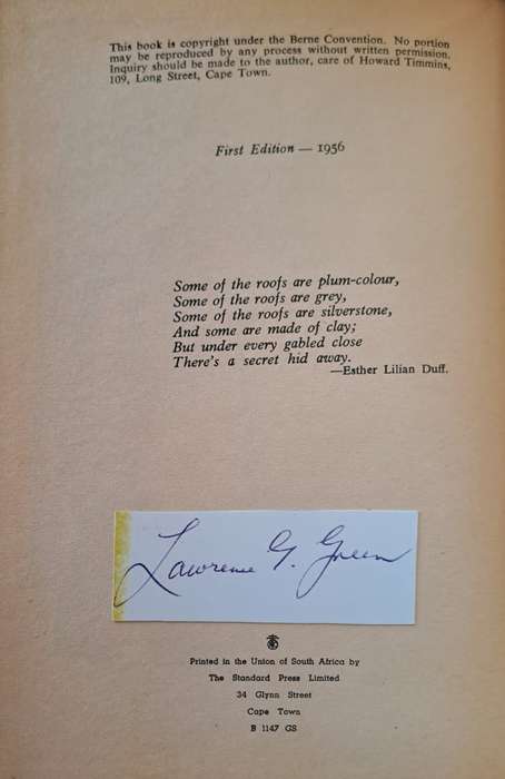 There's a secret hid Away. - Lawrence G Green (First Edition)(Hardcover without DJ)