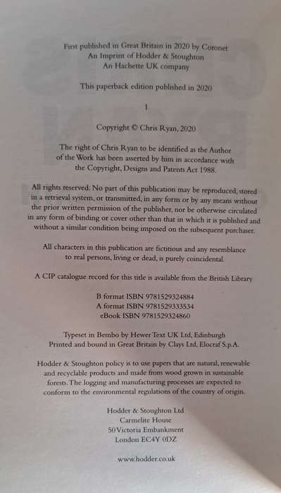 Circle of Death. - Chris Ryan (Softcover)