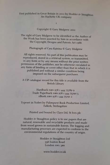 Gang of One. - Gary Mulgrew (Softcover)