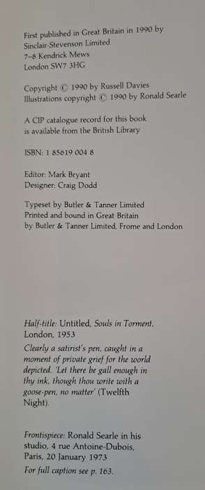 Ronald Searle. - Russell Davies (Hardcover with DJ)