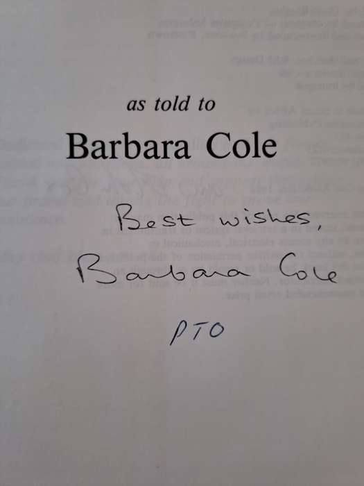 Sabotage and Torture. - Barbara Cole (Hardcover with DJ)(Signed by Author)