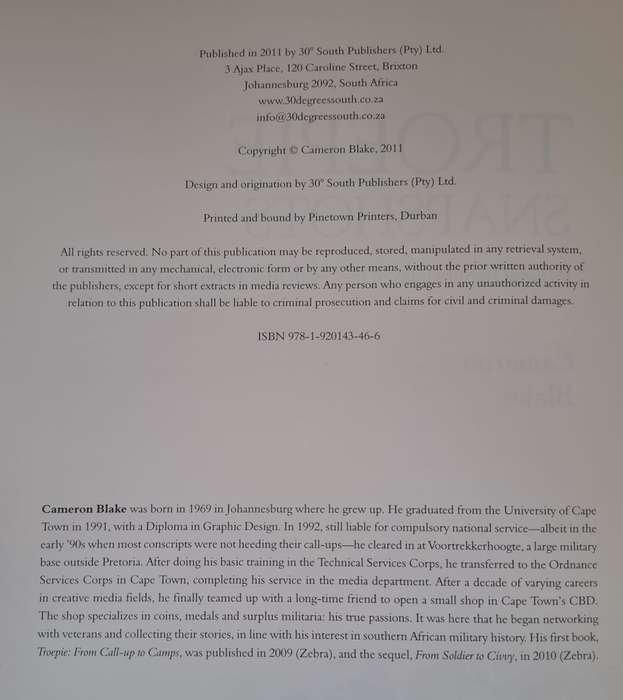 Troepie snapshots. - Cameron Blake (Paperback)