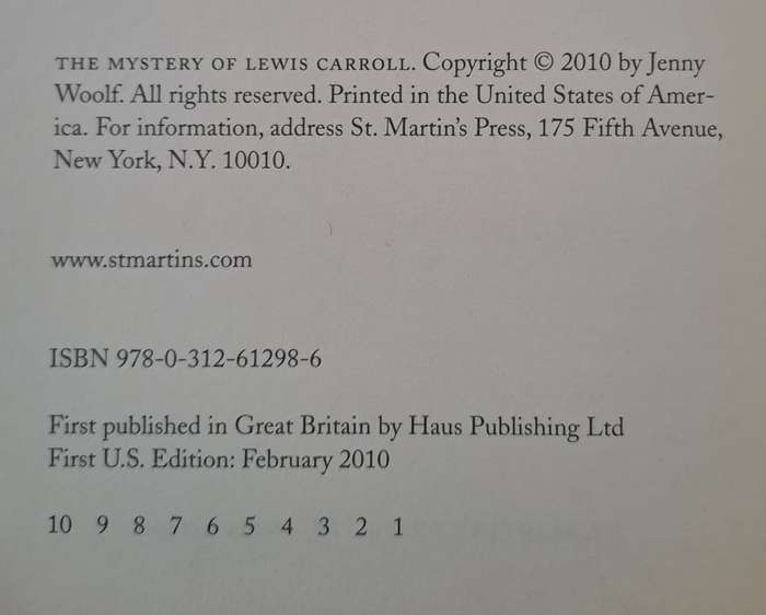 The Mystery Of Lewis Carroll - Jenny Woolf (Hardcover with DJ)