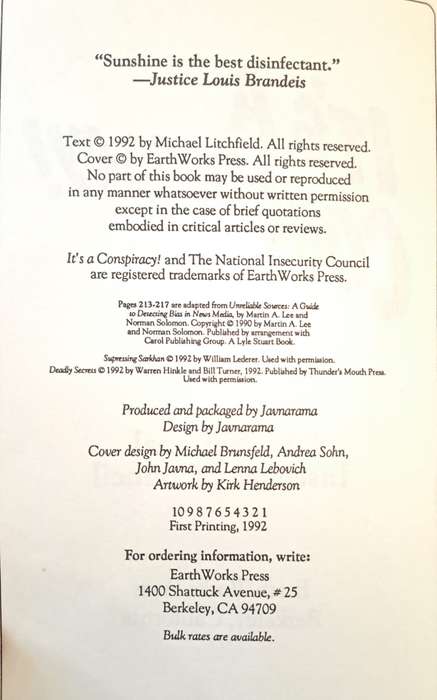 It's a Conspiracy!: The National Insecurity Council (Paperback)