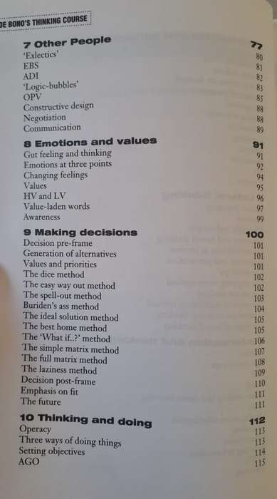 de Bono's Thinking Course - Edward de Bono