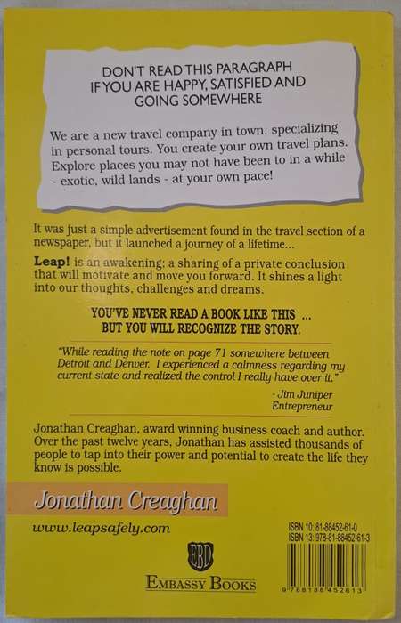Leap! A Journey to Personal Power and Possibility - Jonathan Creaghan (Paperback)