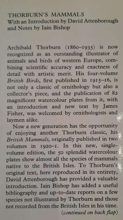 Thorburn's Mammals - David Attenborough (Hardcover)