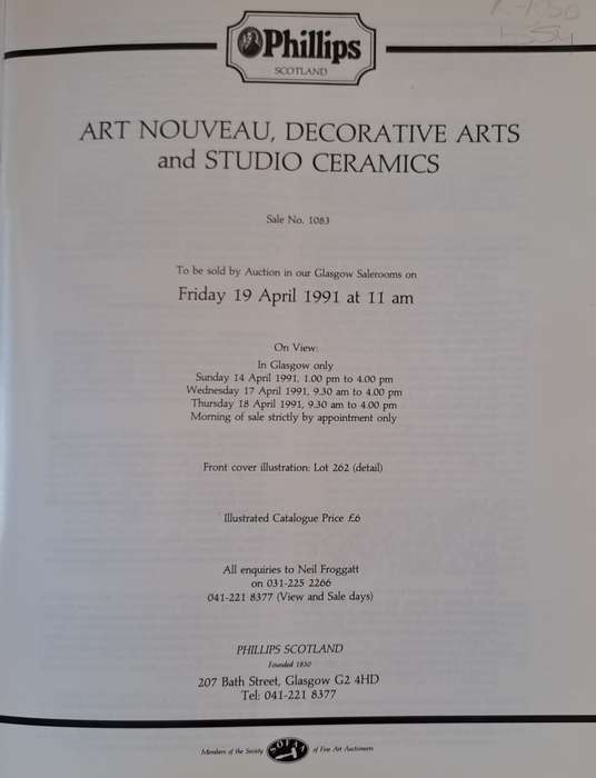 Art Nouveau, Decorative arts and studio ceramics - Phillips Scotland (Paperback)