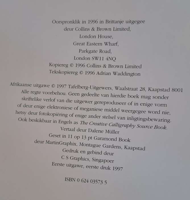 Kreatiewe Kalligrafie - Adriaan Waddington (Hardcover)