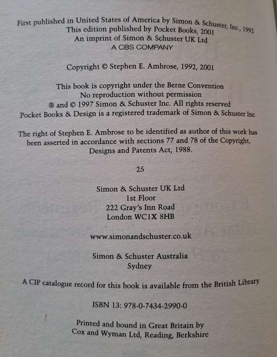 Band of Brothers - Stephen E Ambrose (Paperback)