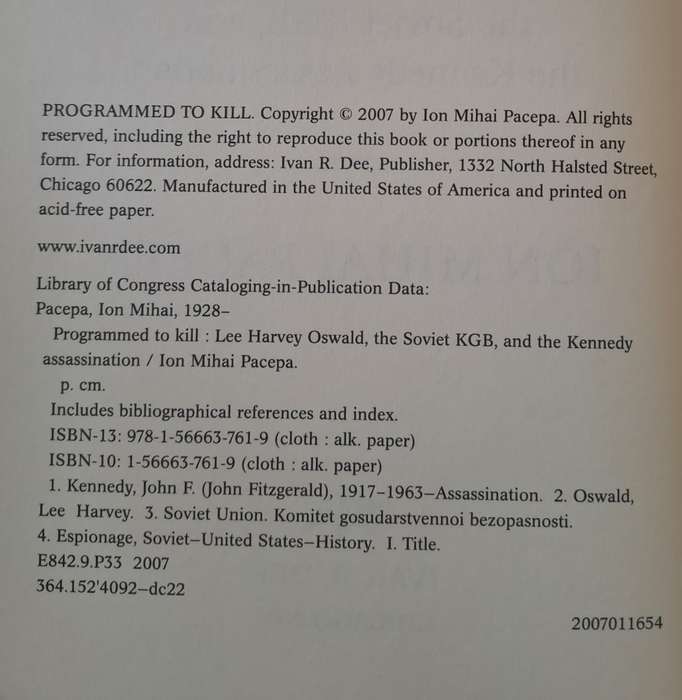 Programmed to kill - Lee Harvey (Hardcover)