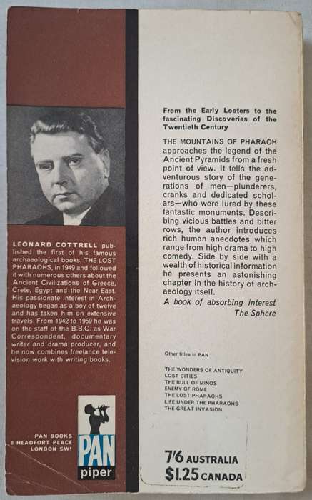 The mountains of pharaoh - Leonard Cottrell (Paperback)