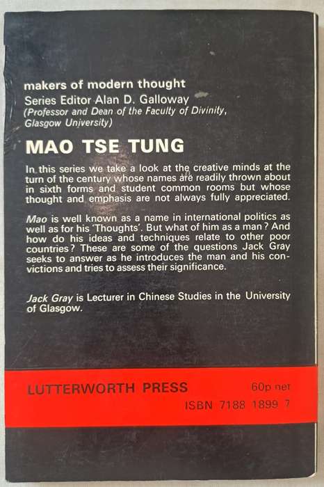 Mao Tse-tung - Jack Gray (Paperback)