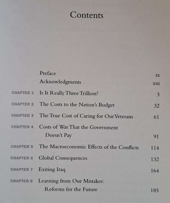 The Three Trillion Dollars War - Joseph Stiglitz & Linda Bilmes (Hard cover with DJ)