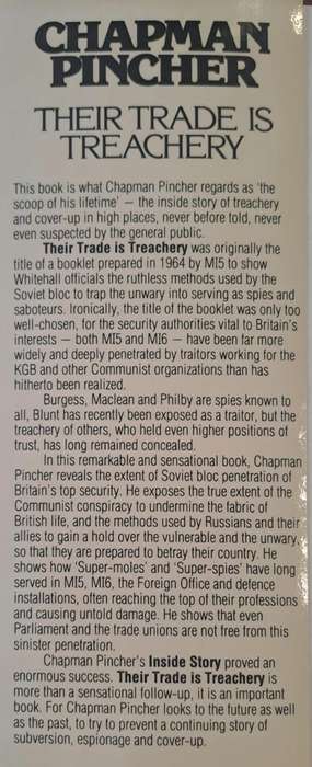 Their trade is treachery - Champman Pincher (Hardcover with DJ)