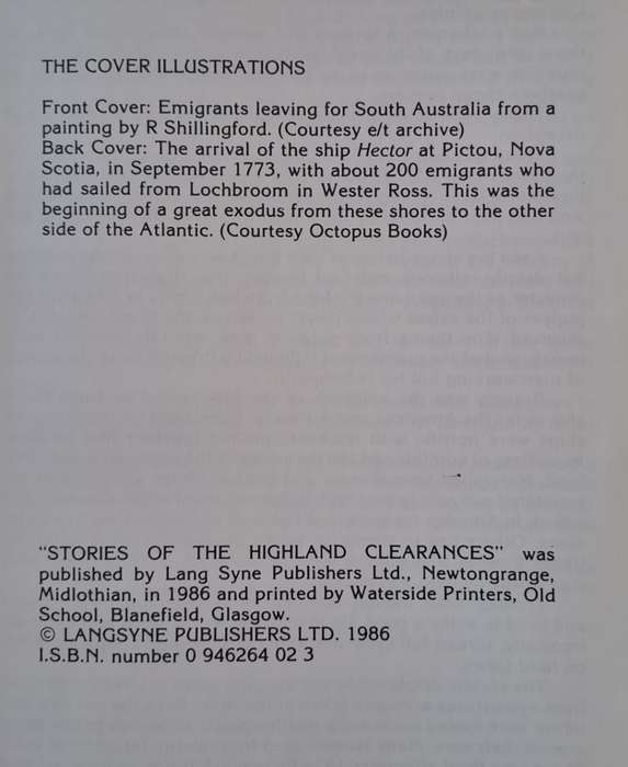 Histories of the Highland Clearances - Lang Syne (Paperback)