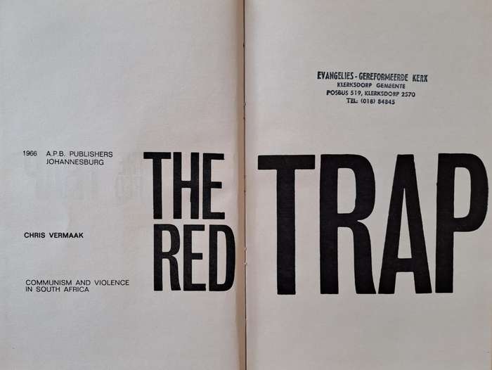 The Red Trap - Chris Vermaak (Hard cover)