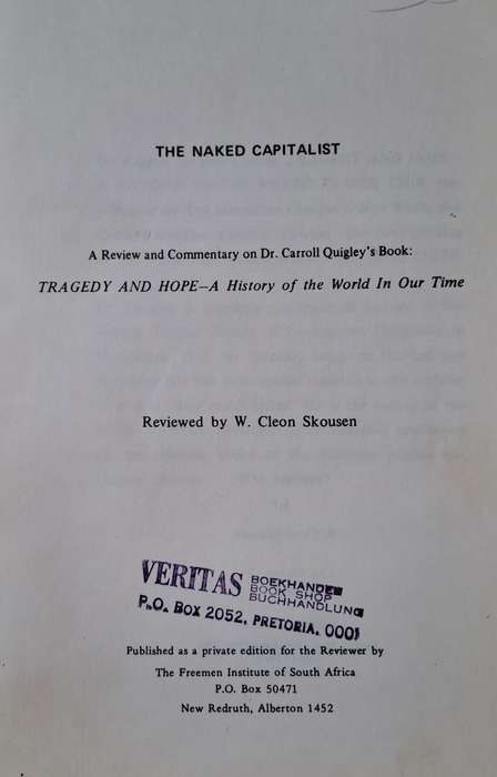 The Naked Capitalist - W. Cleon Skousen (Paperback)
