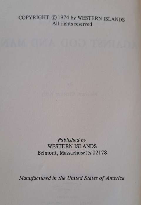 Conspiracy Against God and Man - Rev. Clarence Kelly (Paperback)