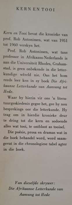 Kern en Tooi - Rob Antonissen (Hard cover with dj)