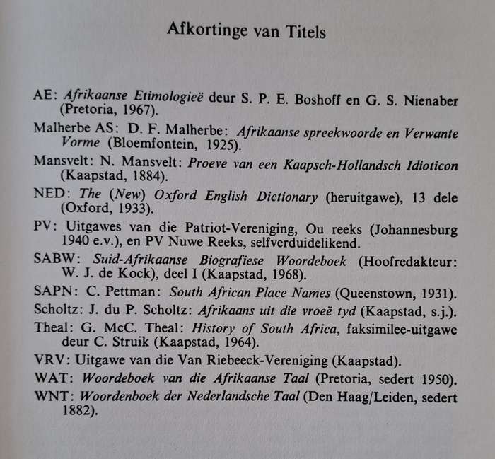 Afrikaans in die vroer jare - G.S. Nienaber (hard cover with no DJ)