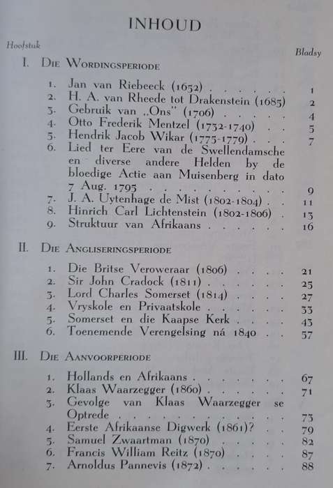 Die Triomf van Afrikaans - E. C. Pienaar ( Hard cover with no dj)