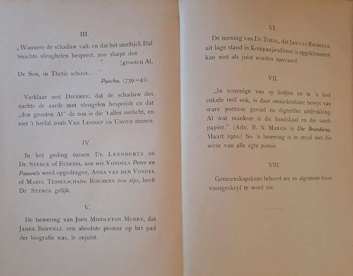 Die Prosa van die Twede Afrikaanse Beweging - P. C. Schoonees (hard cover with no dj)