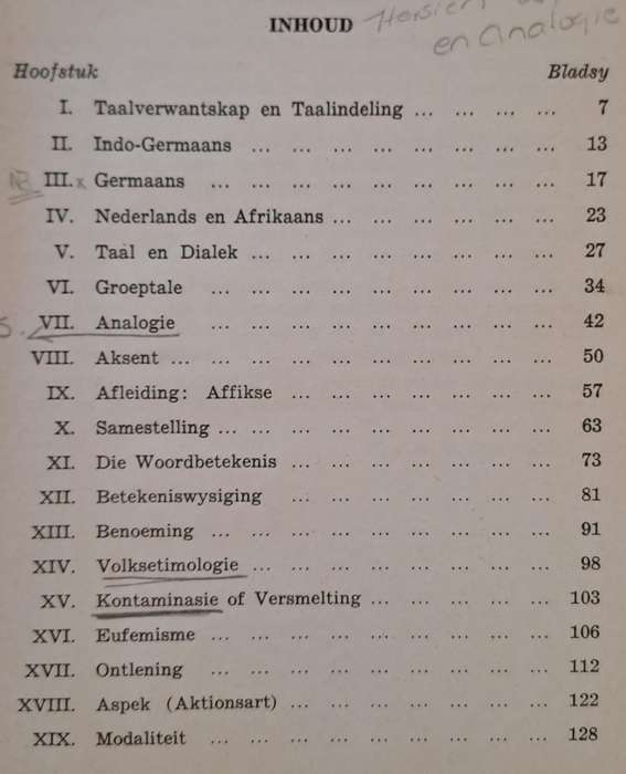 Taal en Taalverskynsels - Dr. H. v. d. M. Scholtz (hard cover with no Dj)