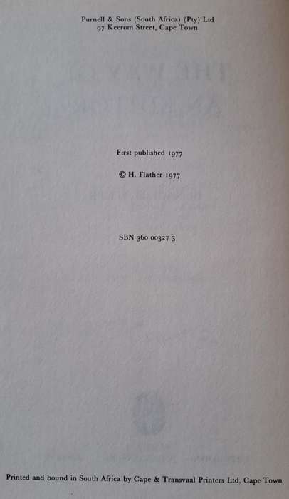 The way of an Editor - Horace Flather (hard cover with no dj)