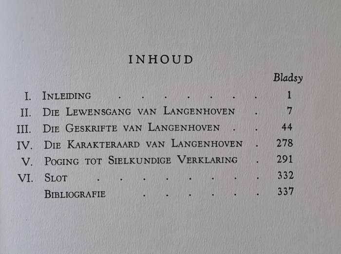Die mens Langenhoven - M.P.O. Burgers (hard cover with no dj)