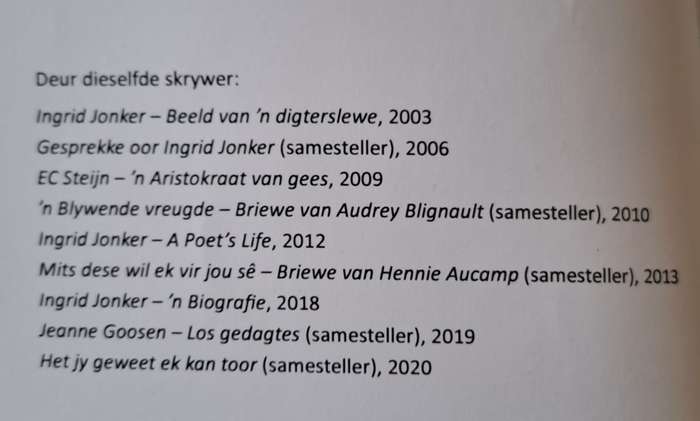 N lewe vol sinne - Jeanne Goosen (paperback)