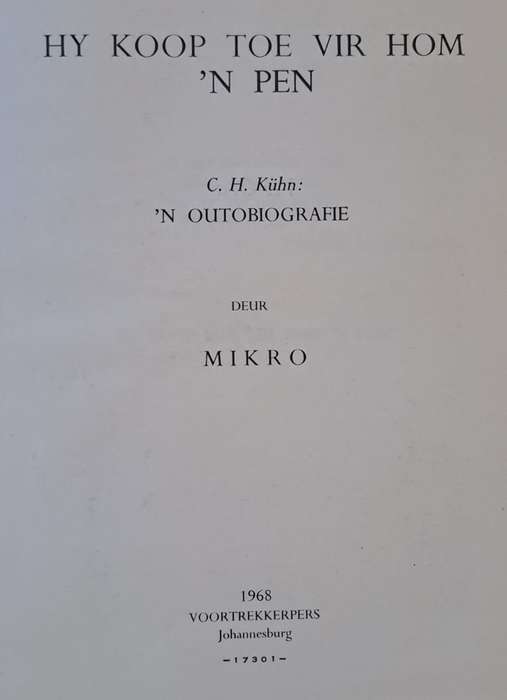 Hy koop toe vir hom n pen - Mikro (hard cover with dj)