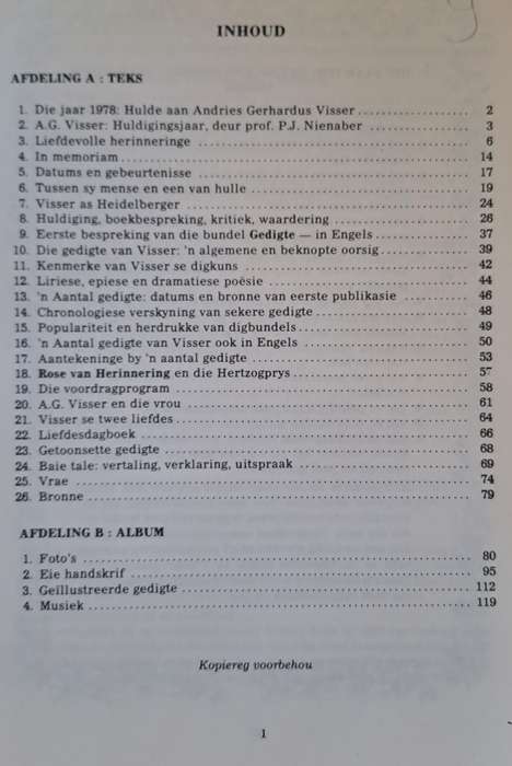 A. G. Visser in woorde en beeld - E. A. Venter (paperback)