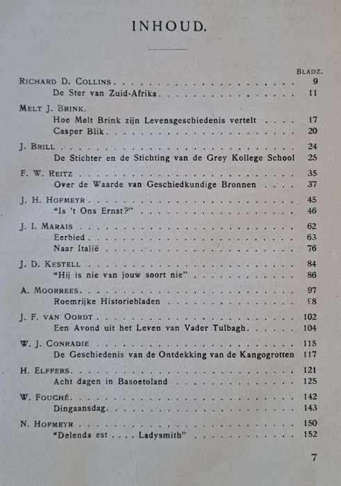 ZuidAfrikaanse Prozabundel - R. Hoekstra (hard cover with no dj)