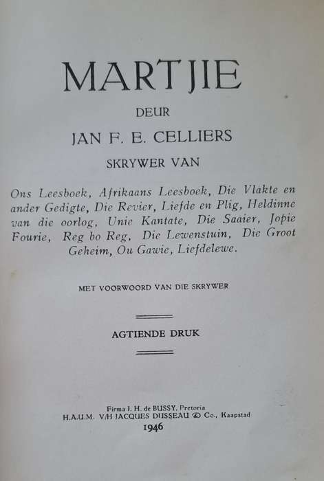 Marietjie - Jan F.E. Celliers (hard cover with no dj)