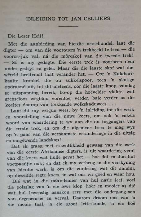 Die Vlakte en ander gedigte - Jan F. E. Celliers (hard cover with no dj)