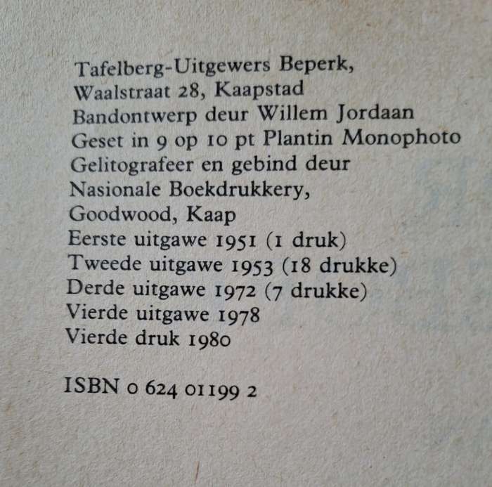 Senior Verseboek D.J. Opperman (hardcover with no dj)