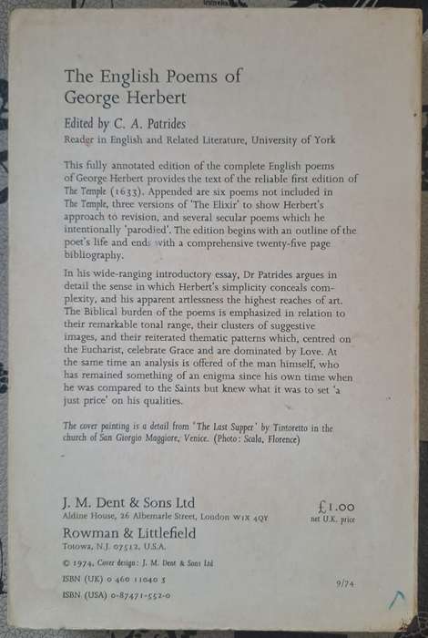 The English Poems of George Herbert (paperback)