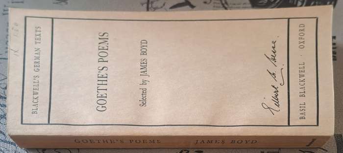 Goethe's Poems - James Boyd (paperback)