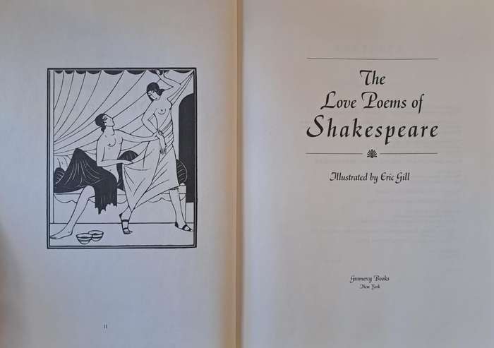 The Love Poems of Shakespeare - (hard cover with dj)