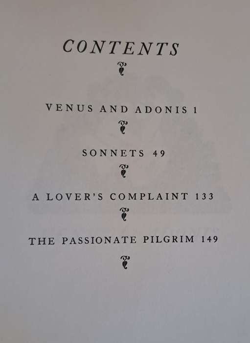The Love Poems of Shakespeare - (hard cover with dj)