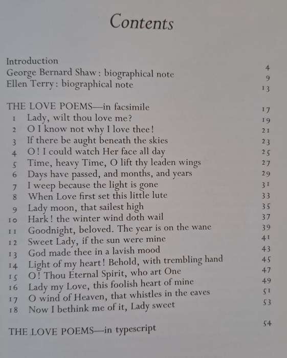 Lady, Wilt Thou Love Me? - George Bernard Shaw (hard cover with dj)