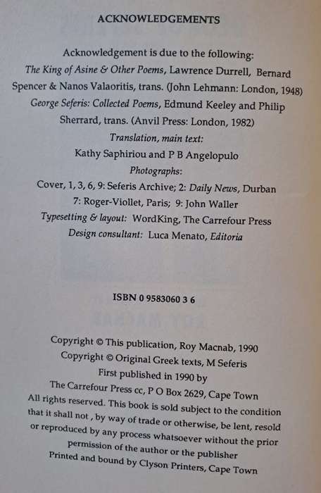 South African Diaries, Poems & Letters (paperback)