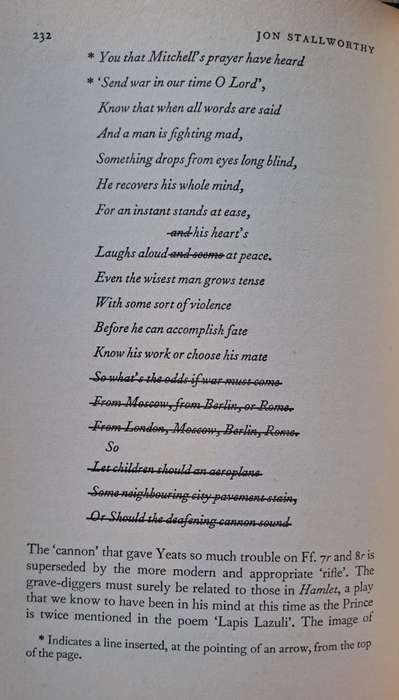 Yeast: Last Poems - Jon Stallworthy (paperback)