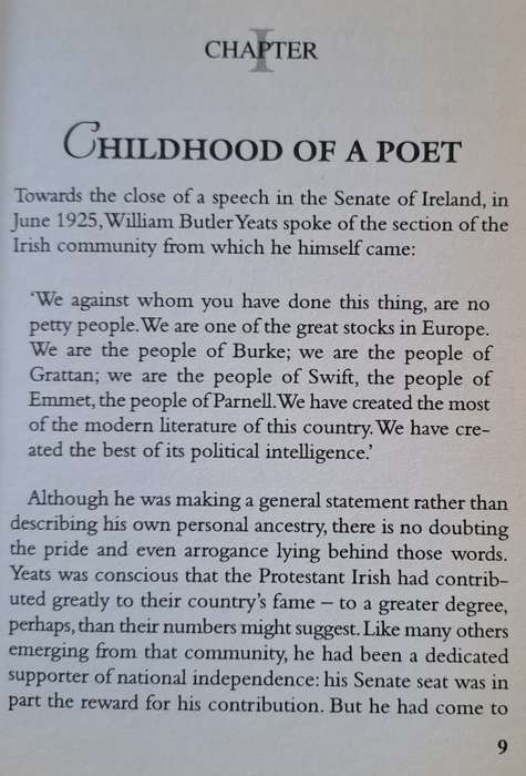 W. B. Yeats - David Ross (hard cover with dj)