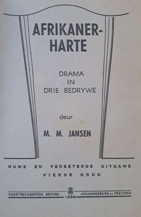 Afrikanerharte - Mev. M. M. Jansen (Paperback)