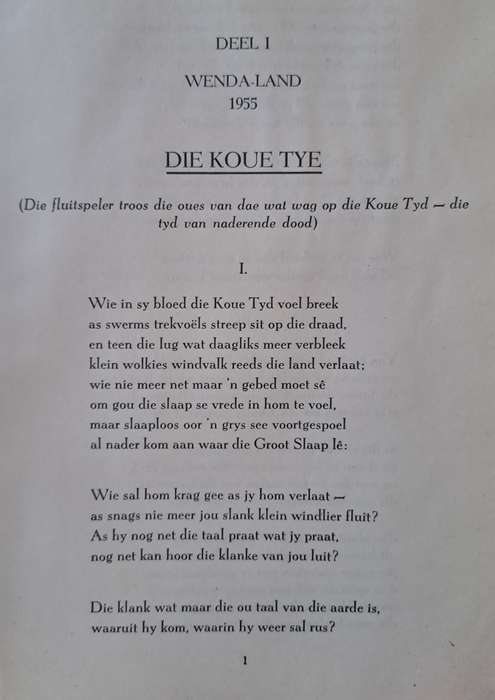 Die koue tye - S. Ignatuis Mocke (hard cover with dj)