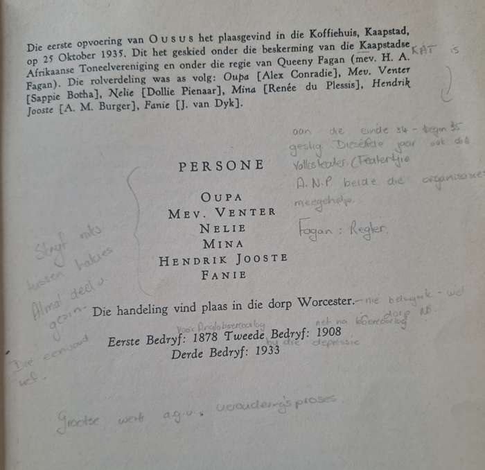 Ousus - H. A. Fagan (paperback)
